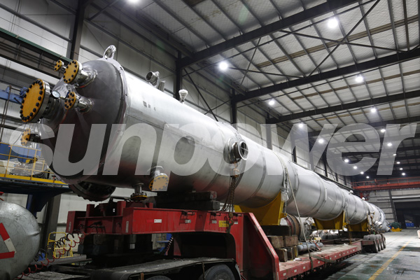 压力容器公司山东新和成蛋氨酸项目锆设备顺利交付