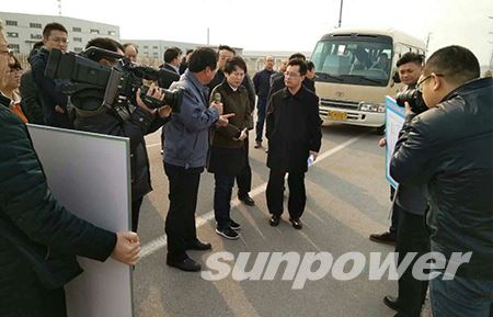 清洁能源刻不容缓〡千亿球友会柳疃集中供热项目引昌邑市领导重点关注——昌邑市委领导考察千亿球友会-柳疃工业园集中供导热油项目