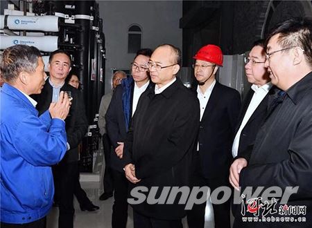 河北省省长许勤视察千亿球友会清洁能源高阳循环经济能源岛项目