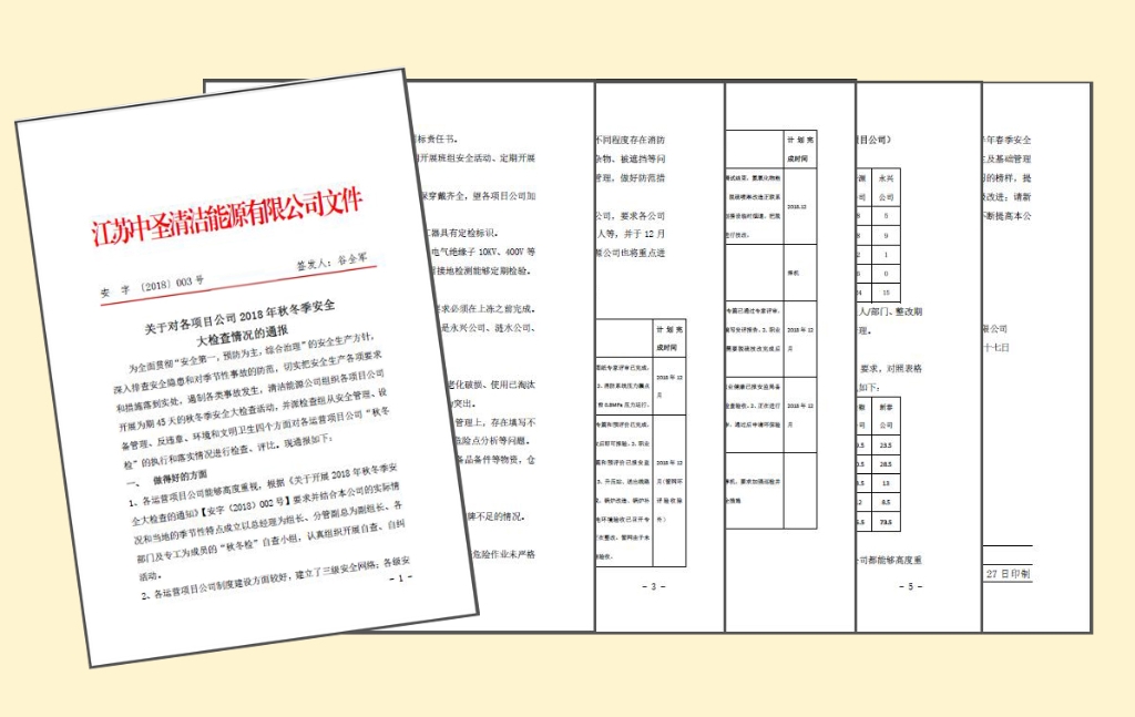 清洁能源秋冬季安全大检查圆满结束