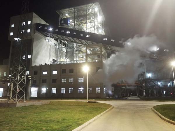 千亿球友会汕头热电联产项目顺利完成1#锅炉及外管网吹扫 全面具备供汽条件