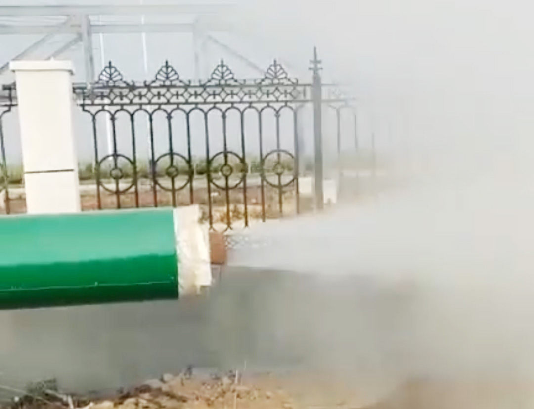 济矿千亿球友会湘硕支线管道蒸汽吹扫顺利完工